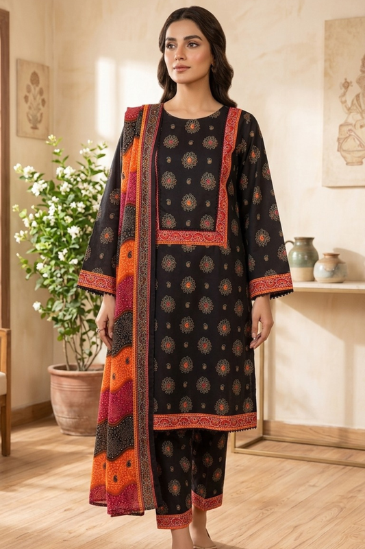 Bin Saeed Digital Printed Lawn 3PC
