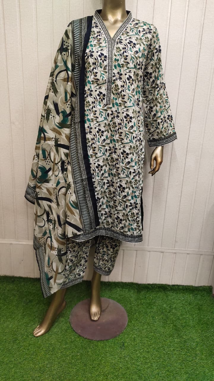 Bin Saeed Digital Printed Lawn 3PC