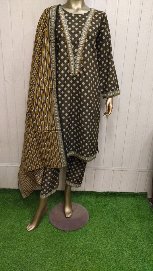 Bin Saeed Digital Printed Lawn 3PC