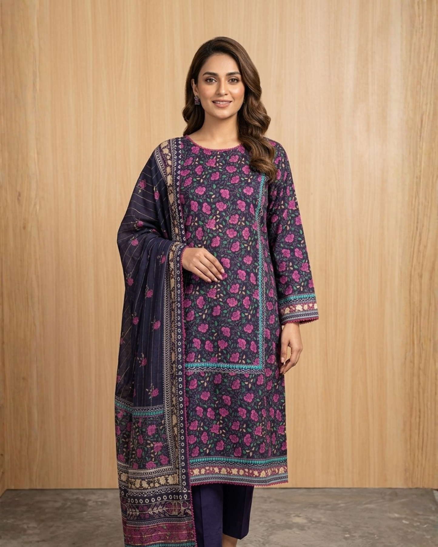 Bin Saeed Digital Printed Lawn 3PC