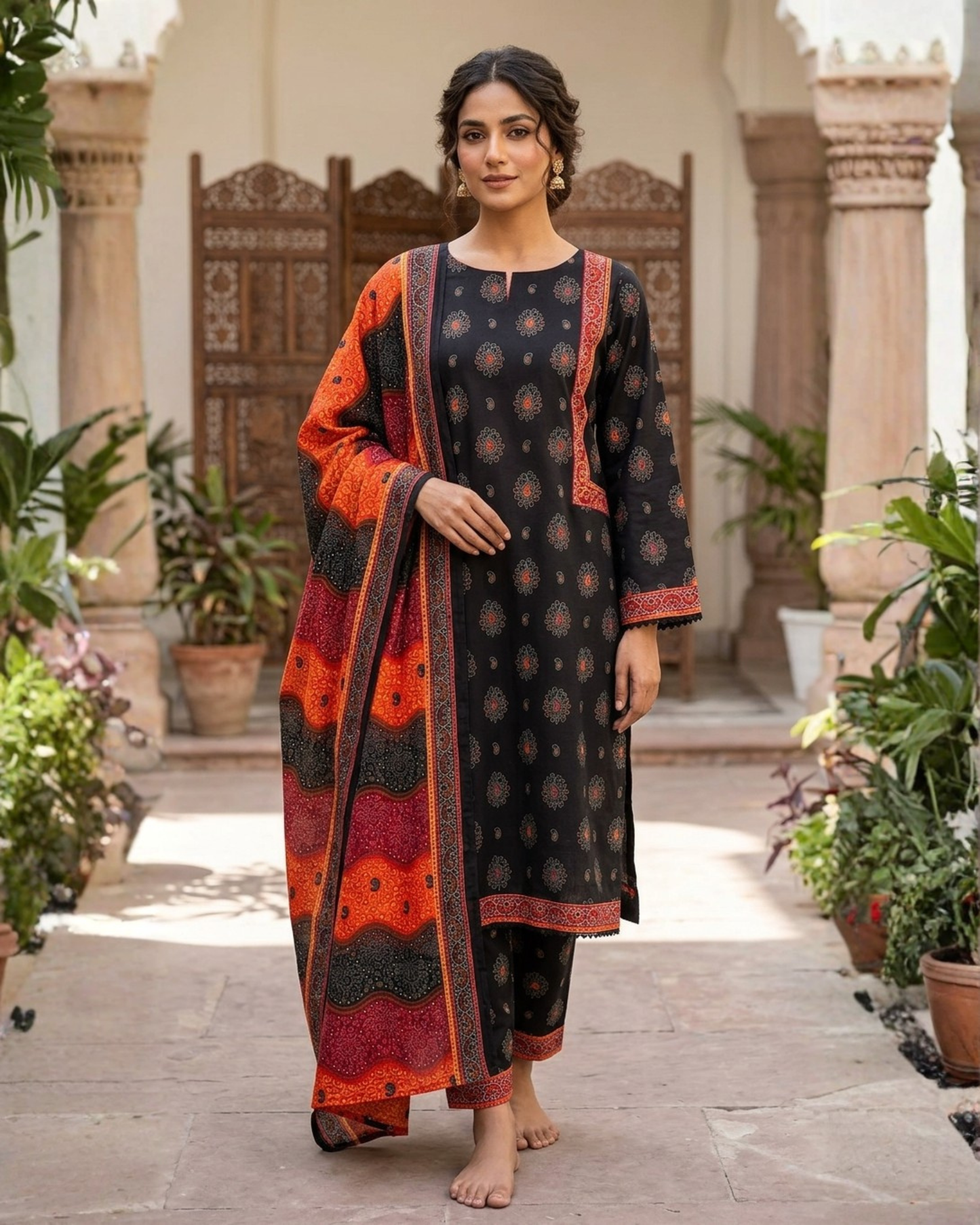 Bin Saeed Digital Printed Lawn 3PC