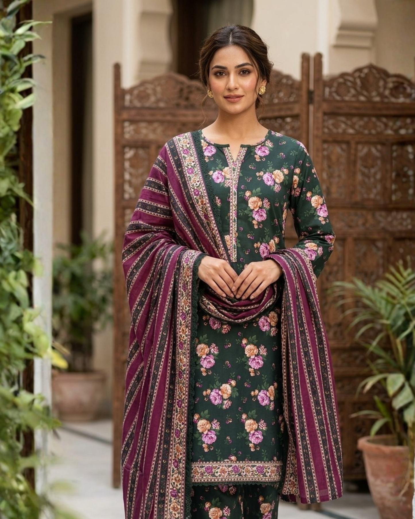 Bin Saeed Digital Printed Lawn 3PC