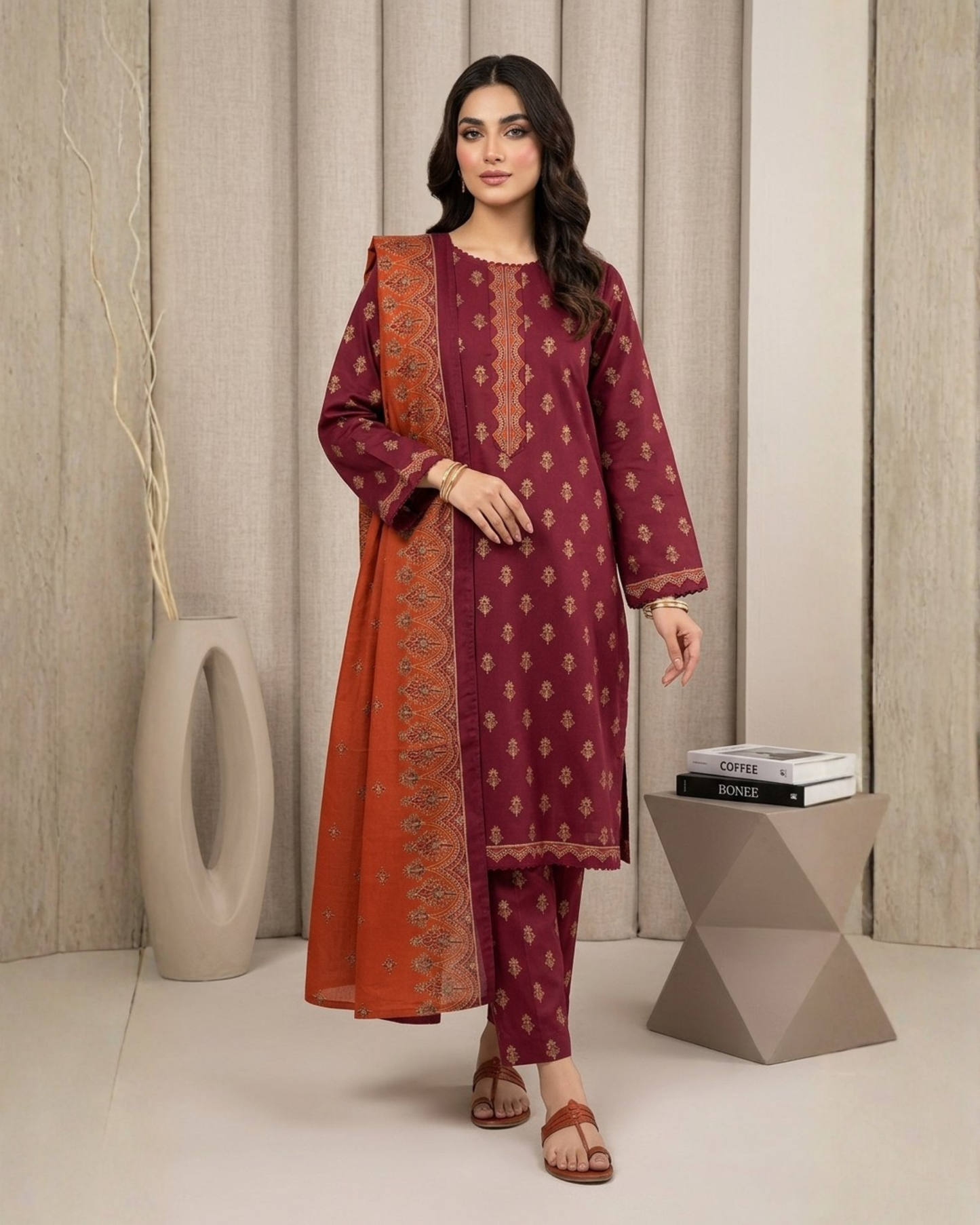 Bin Saeed Digital Printed Lawn 3PC