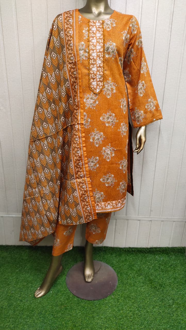 Bin Saeed Digital Printed Lawn 3PC