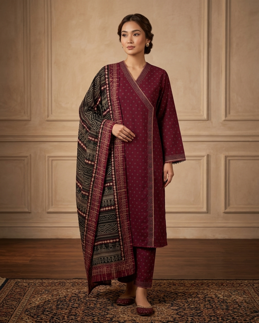 Bin Saeed Digital Printed Lawn 3PC