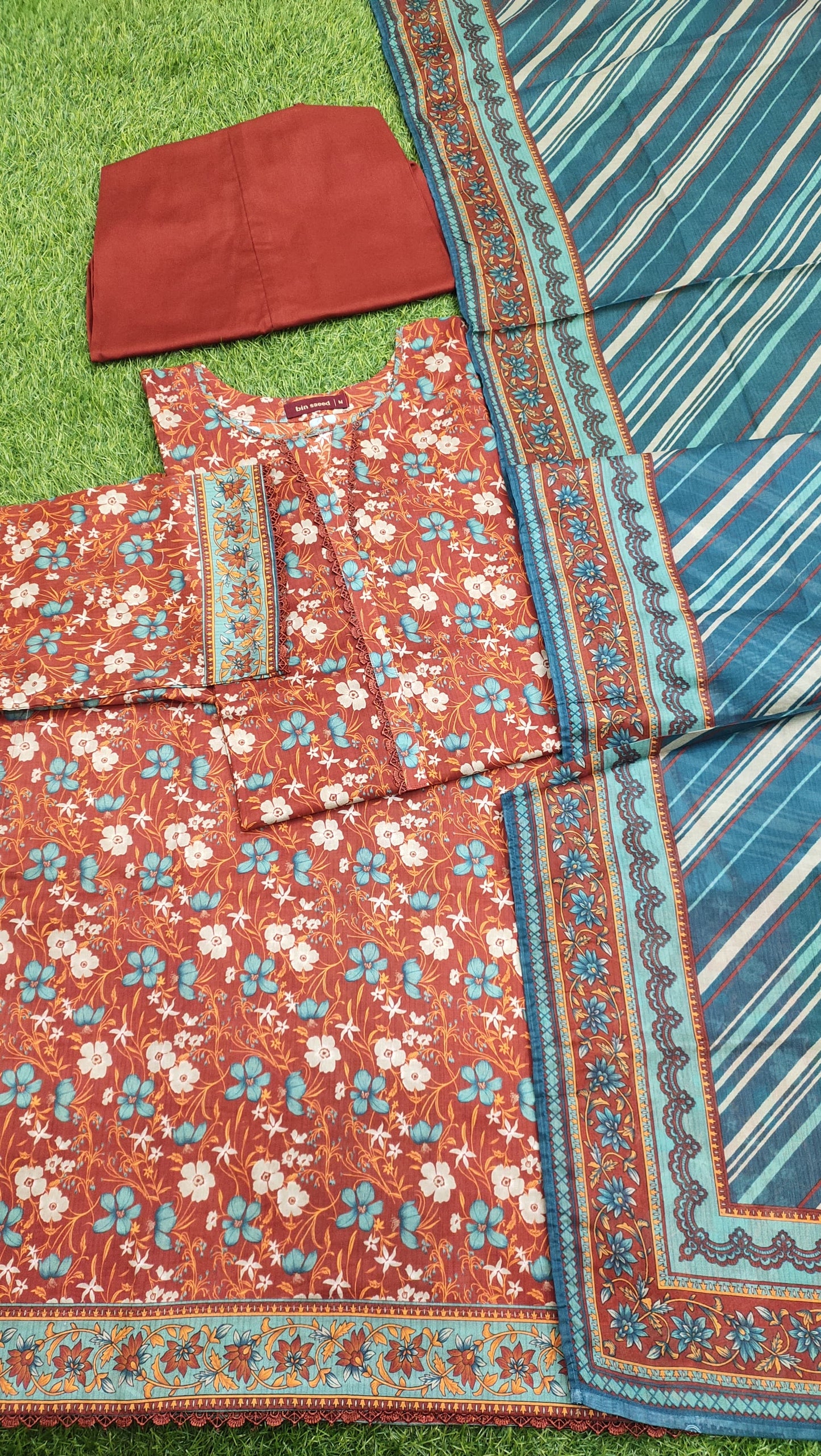 Bin Saeed Digital Printed Lawn 3PC