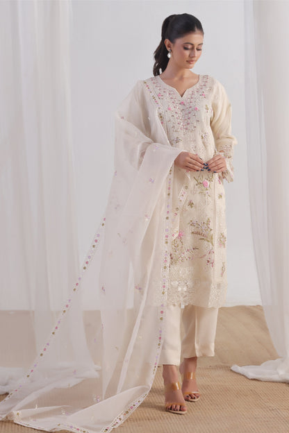 Organza Embroidered 3PC