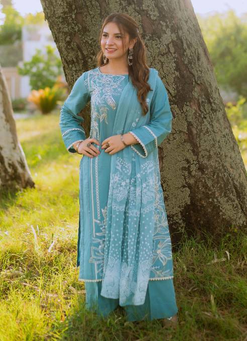 Elsa Emb Lawn-3PC