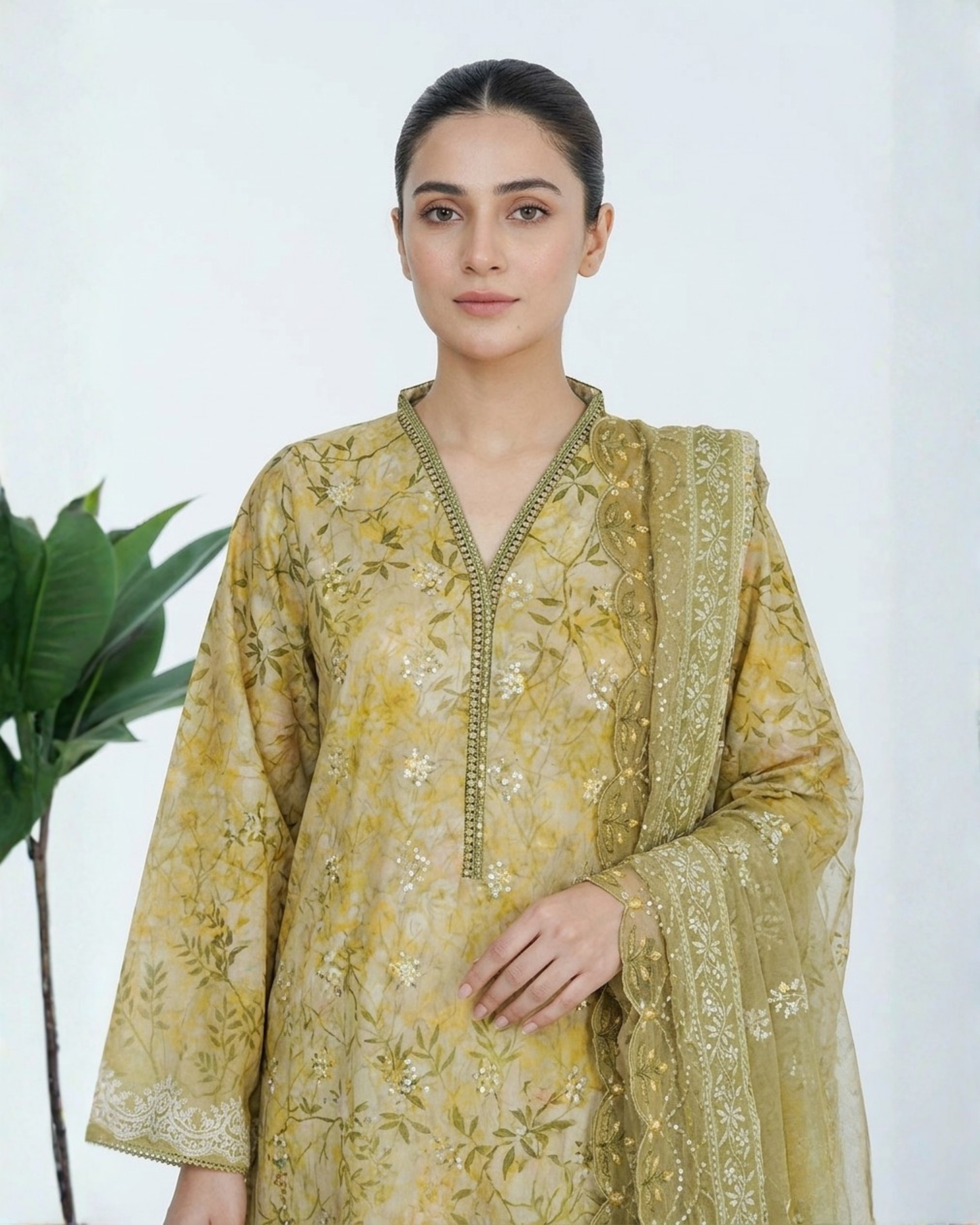Bin Saeed Laserkari Emb Lawn 3PC