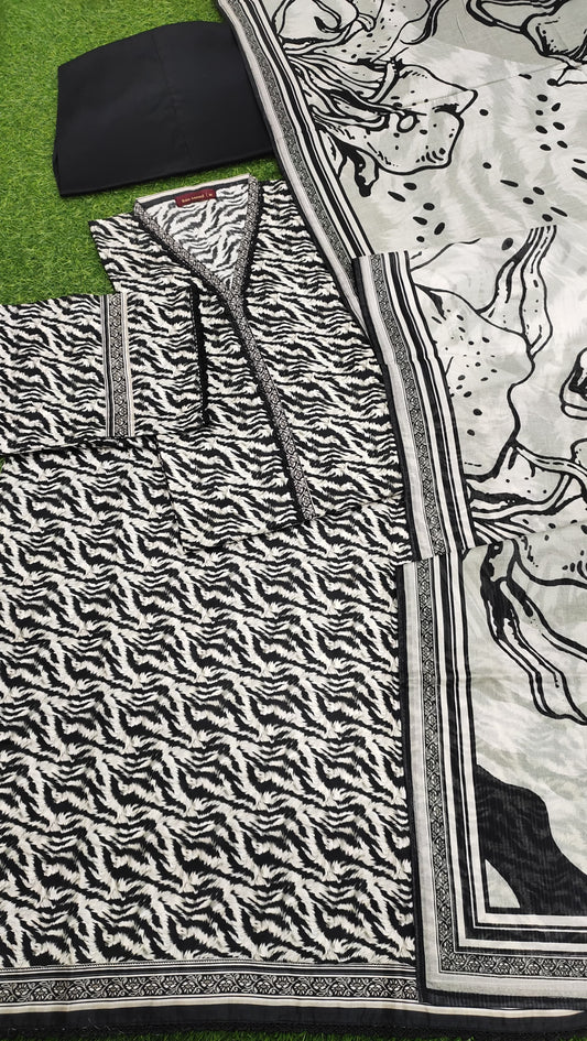 Bin Saeed Digital Printed Lawn 3PC