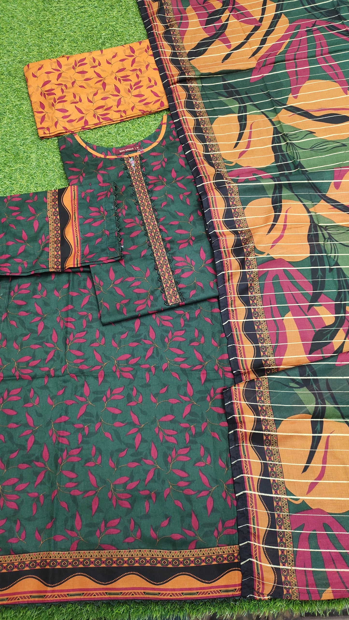 Bin Saeed Digital Printed Lawn 3PC