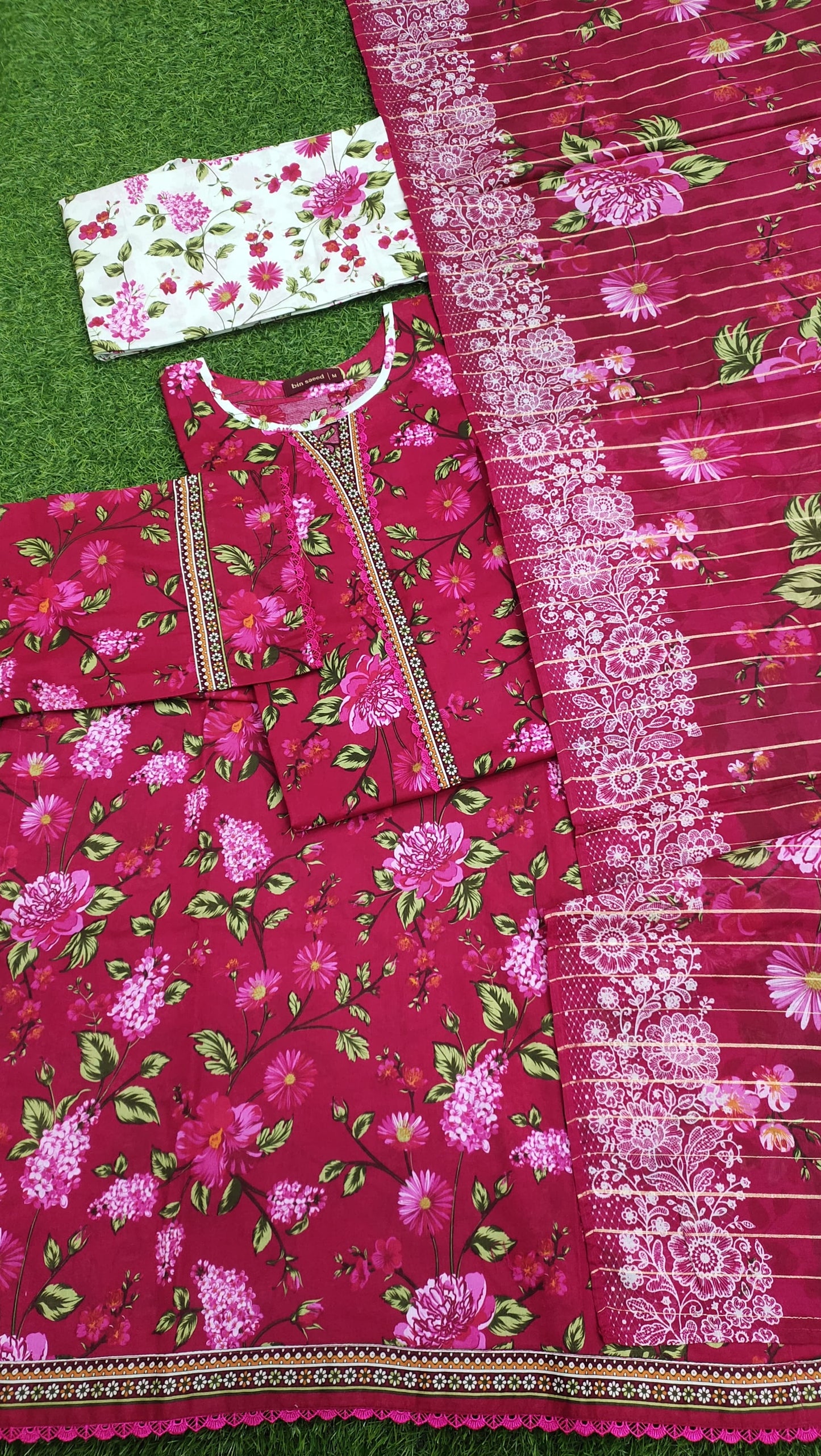 Bin Saeed Digital Printed Lawn 3PC