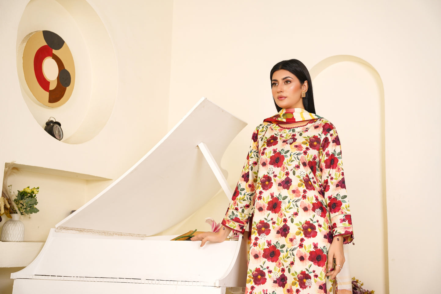 Embroidered Linen 3PC