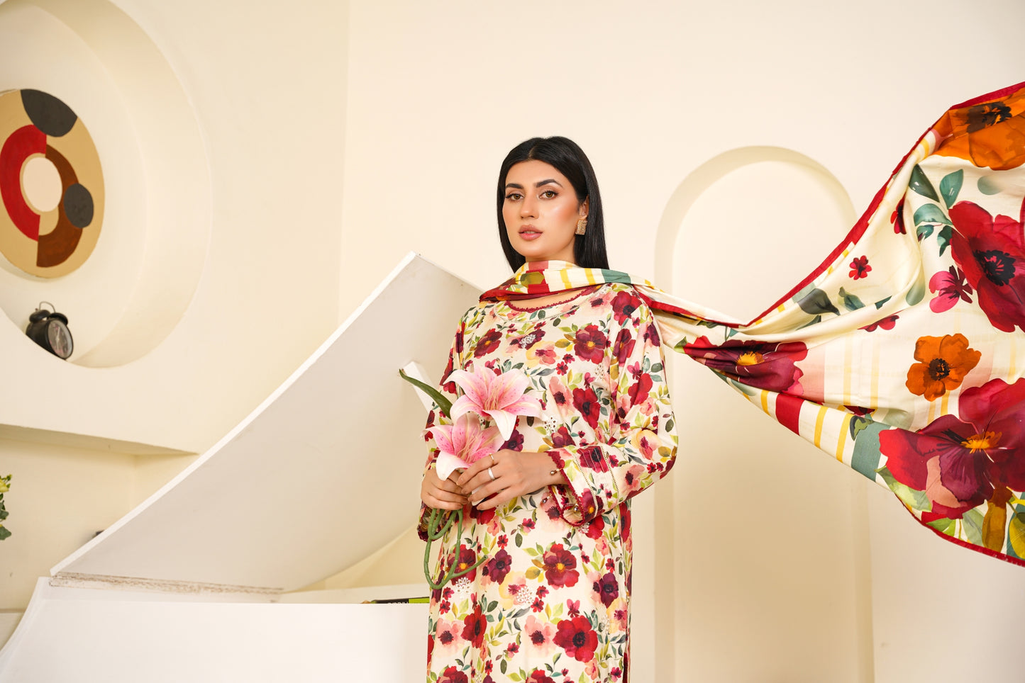 Embroidered Linen 3PC