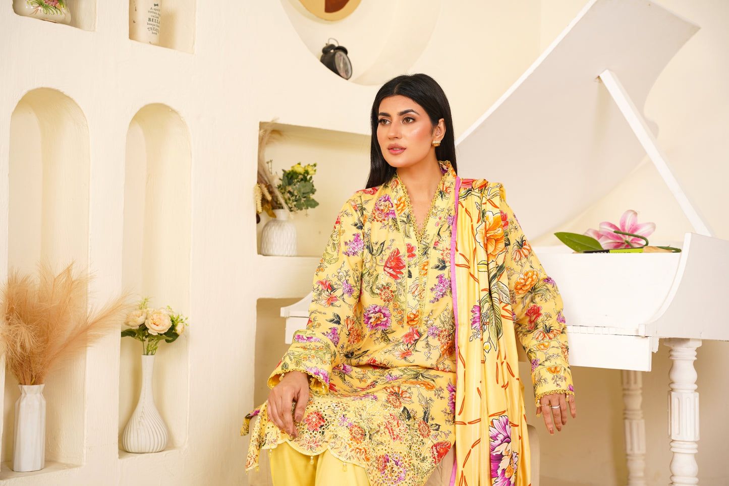 Embroidered Linen 3PC