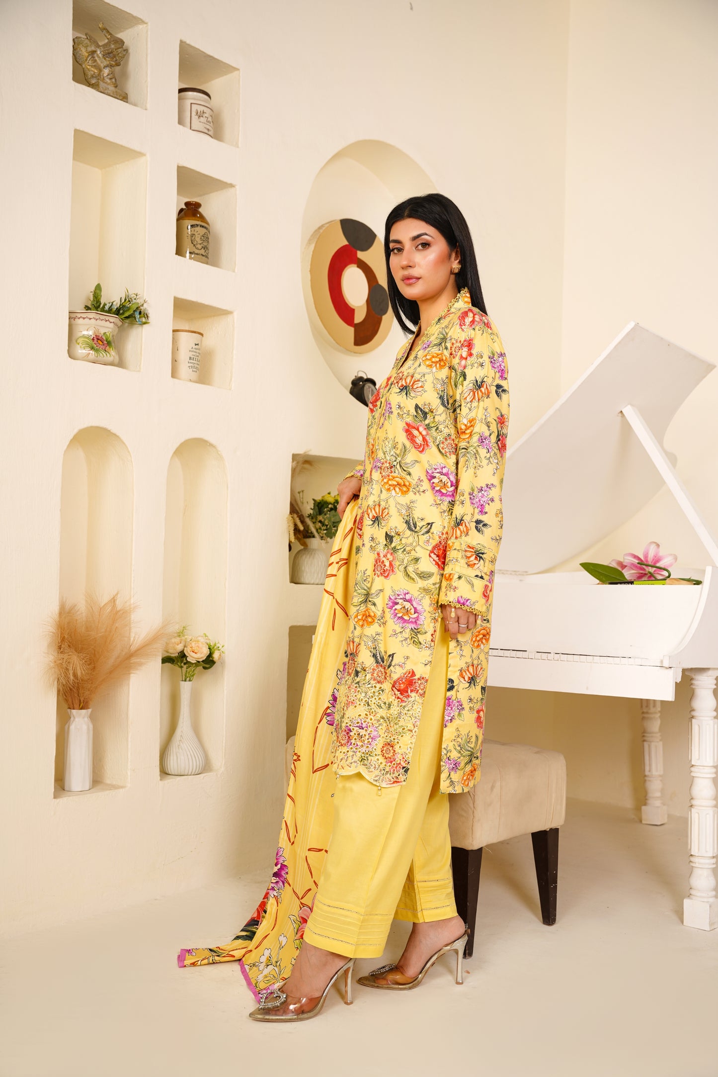 Embroidered Linen 3PC