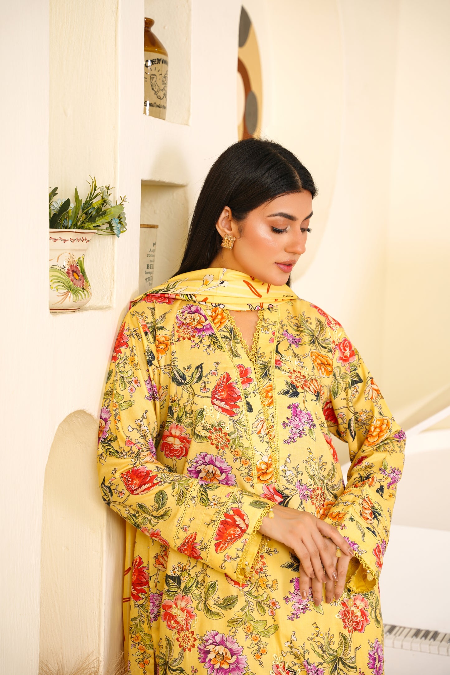 Embroidered Linen 3PC