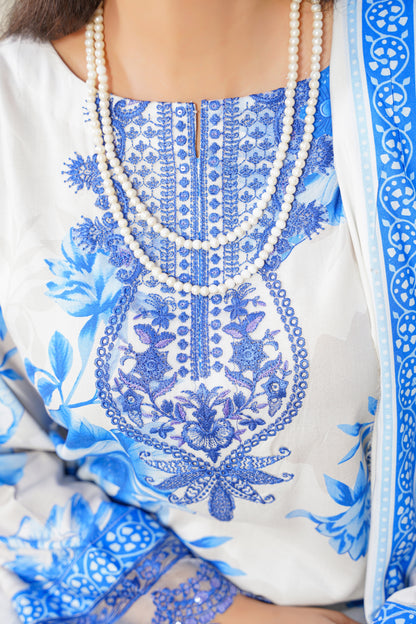 Mirari | Embroidered | Linen-3PC