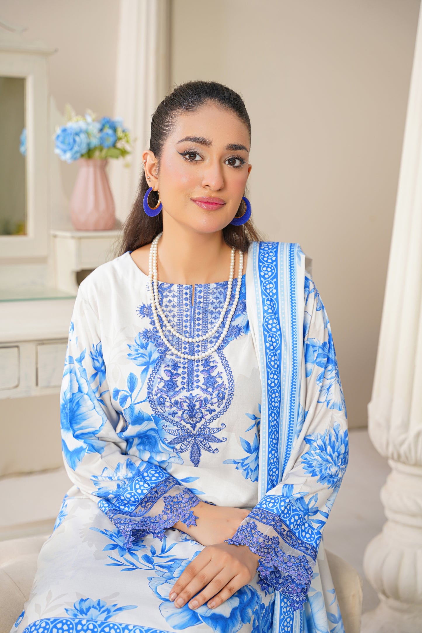 Embroidered Linen 3PC