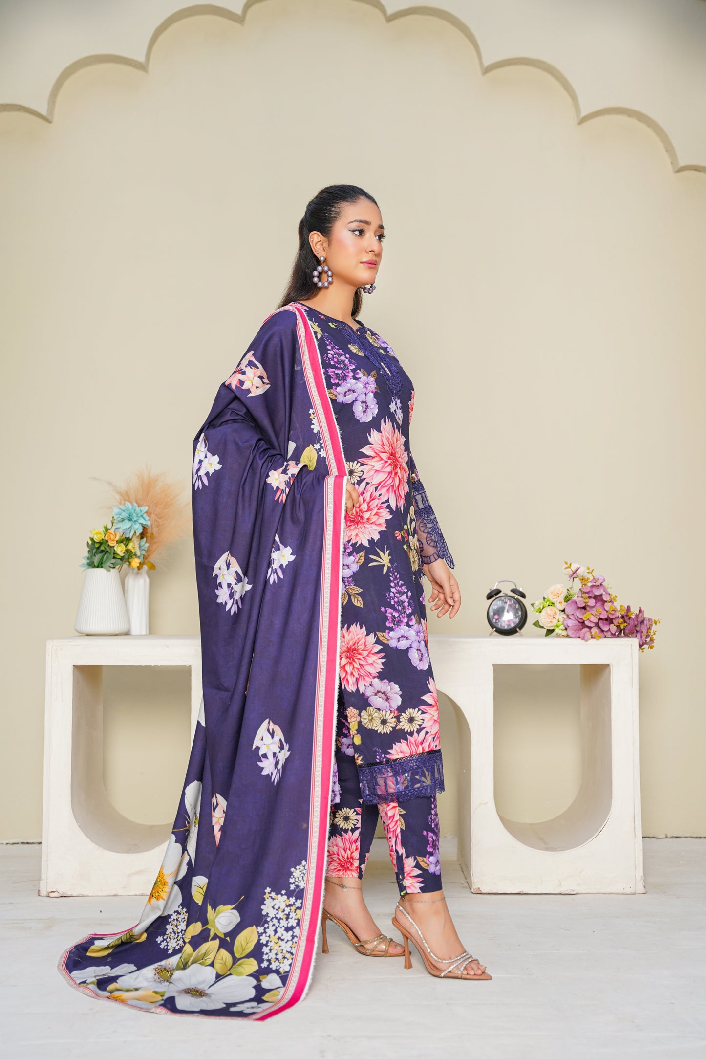 Embroidered Linen 3PC