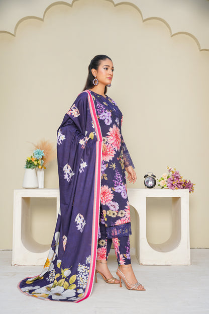 Embroidered Linen 3PC