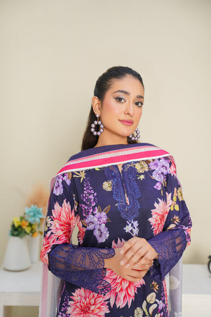 Embroidered Linen 3PC