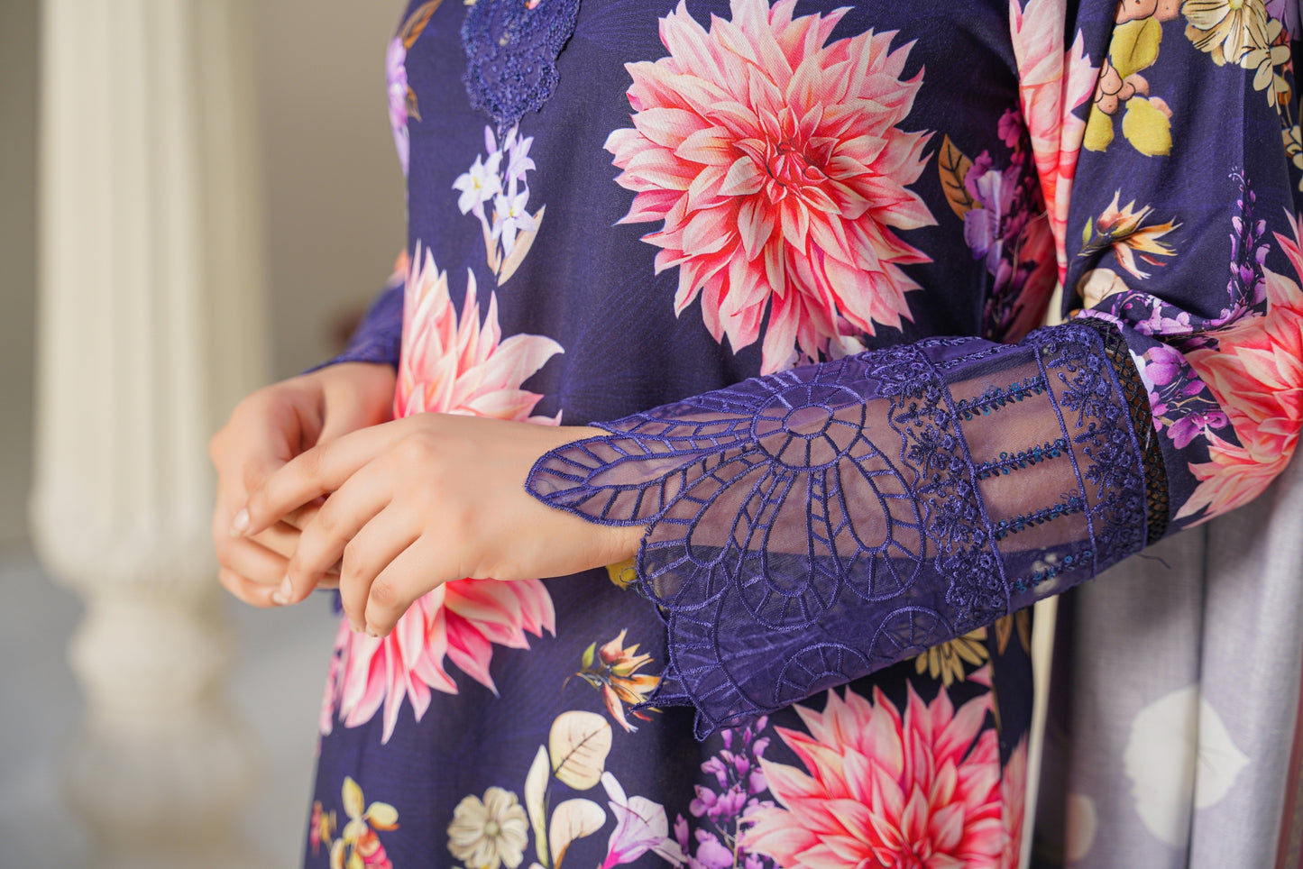 Embroidered Linen 3PC
