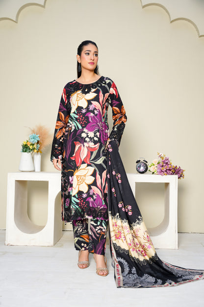 Embroidered Linen 3PC