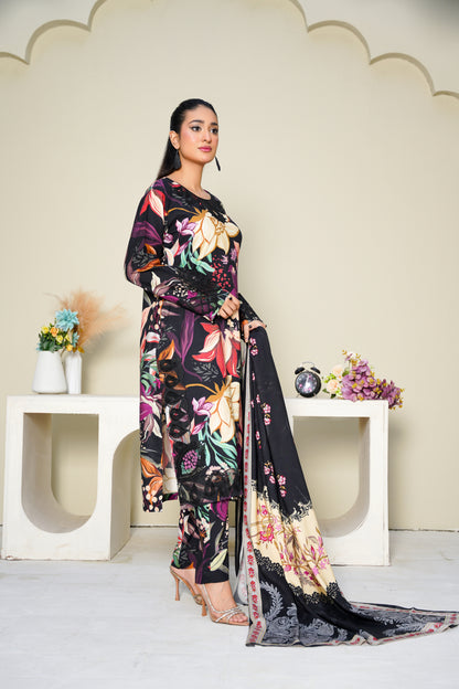 Embroidered Linen 3PC