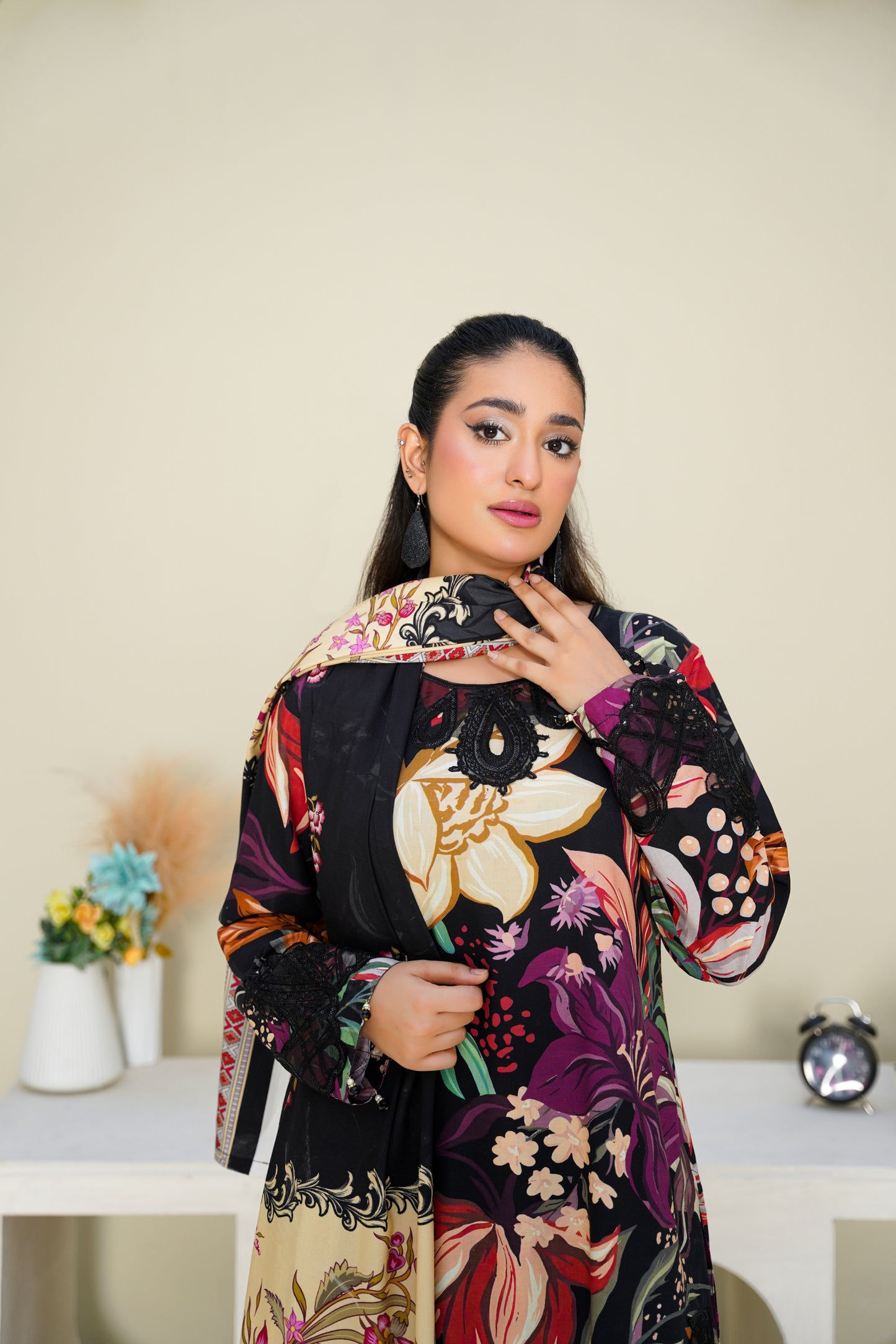 Embroidered Linen 3PC