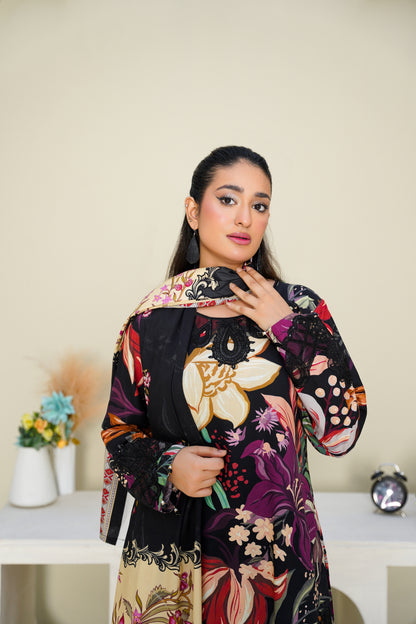 Embroidered Linen 3PC