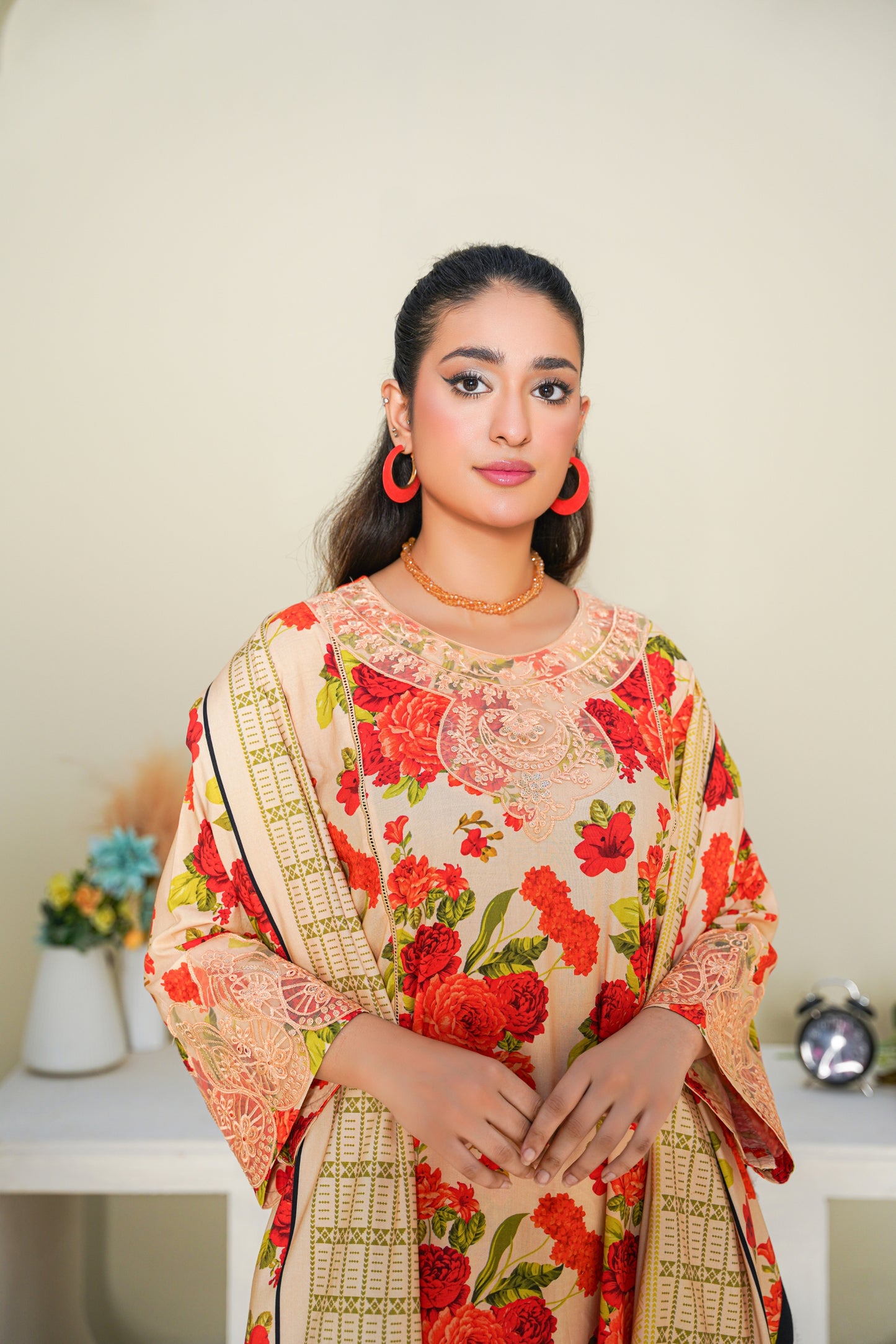 Embroidered Linen 3PC