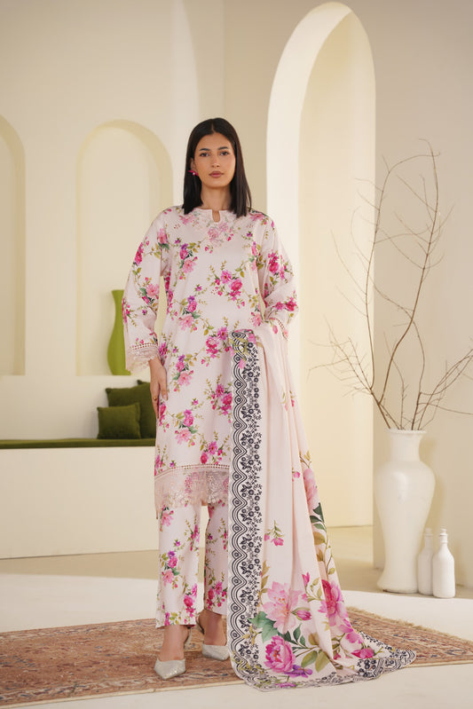 Mirari |  Embroidered | Linen-3PC