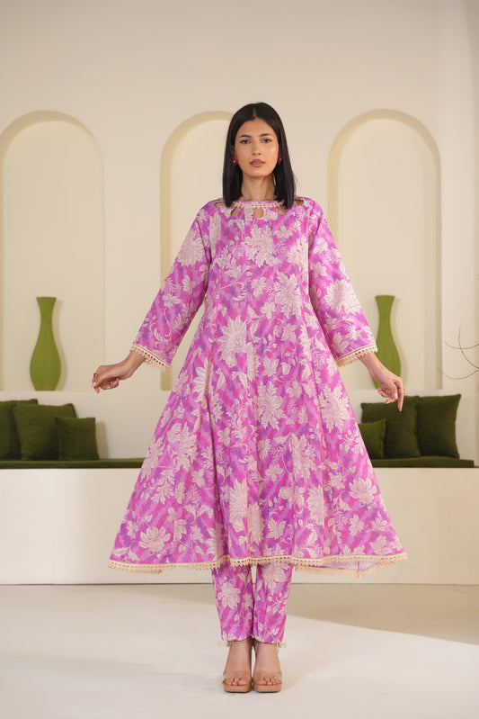 Mirari Frock | Printed Khaddar | Co_Ords