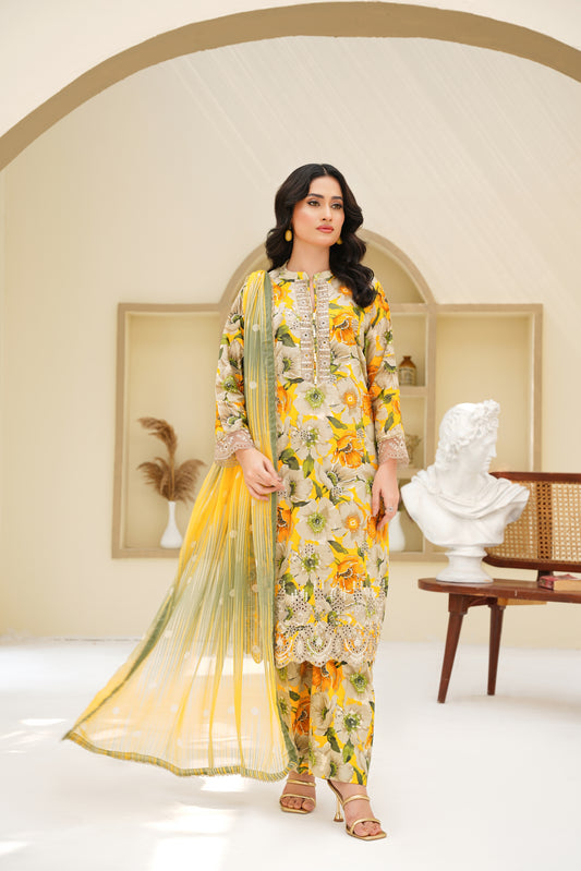 Embroidered Lawn 3PC