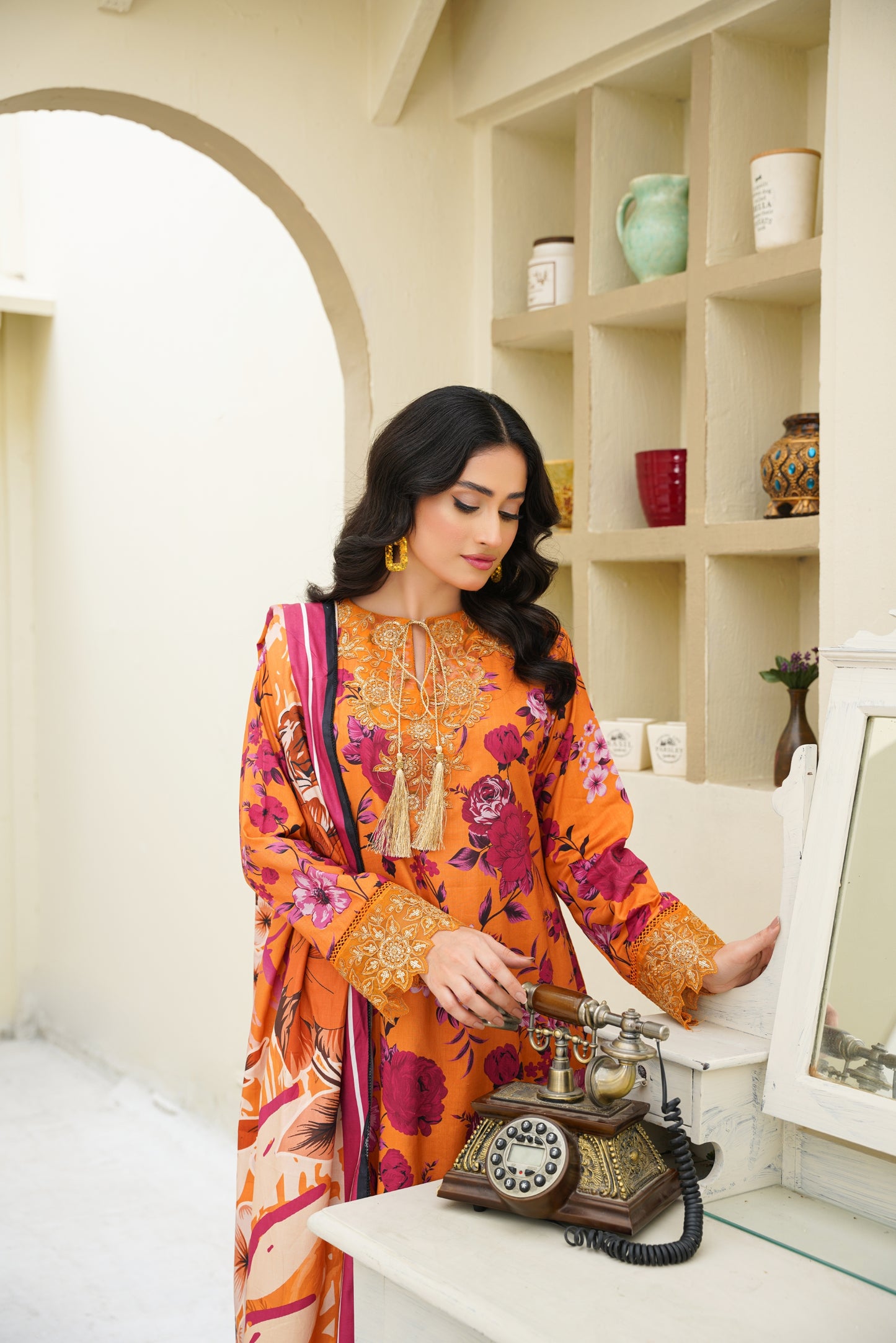 Embroidered Linen 3PC