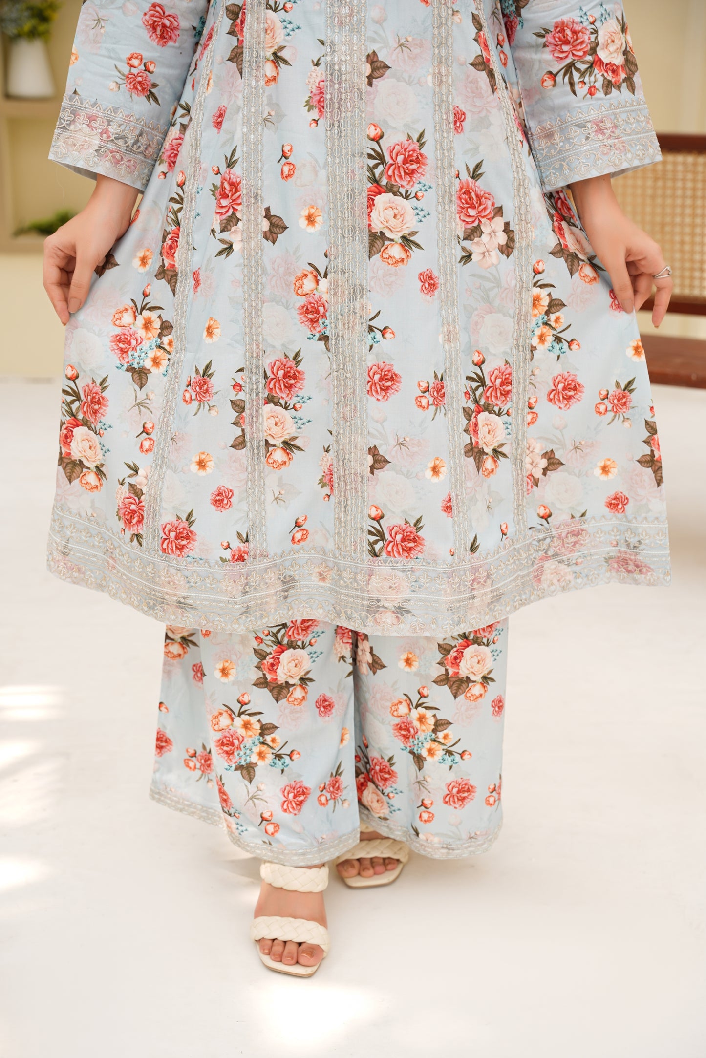 Embroidered Linen 3PC