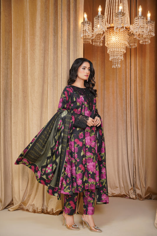 Embroidered Linen 3PC
