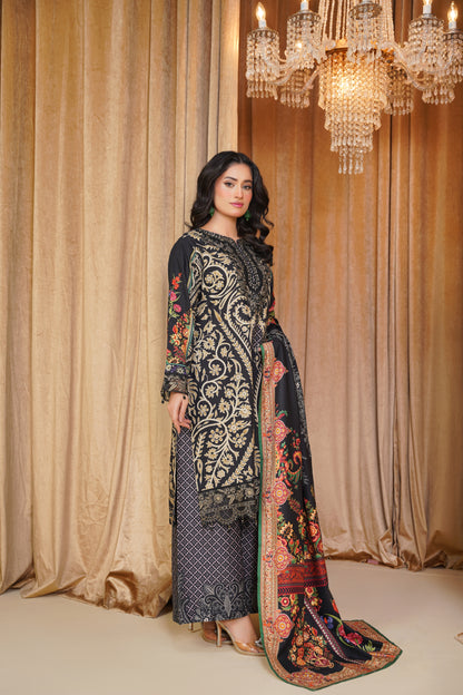 Mirari | Embroidered | Linen-3PC