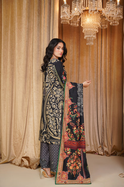 Mirari | Embroidered | Linen-3PC