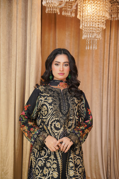 Mirari | Embroidered | Linen-3PC