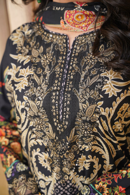 Mirari | Embroidered | Linen-3PC