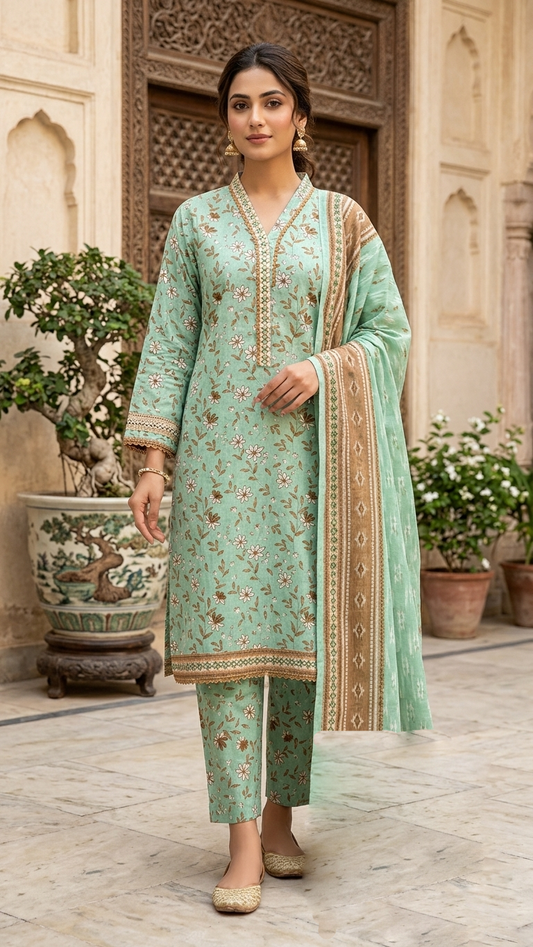Bin Saeed Digital Printed Lawn 3PC