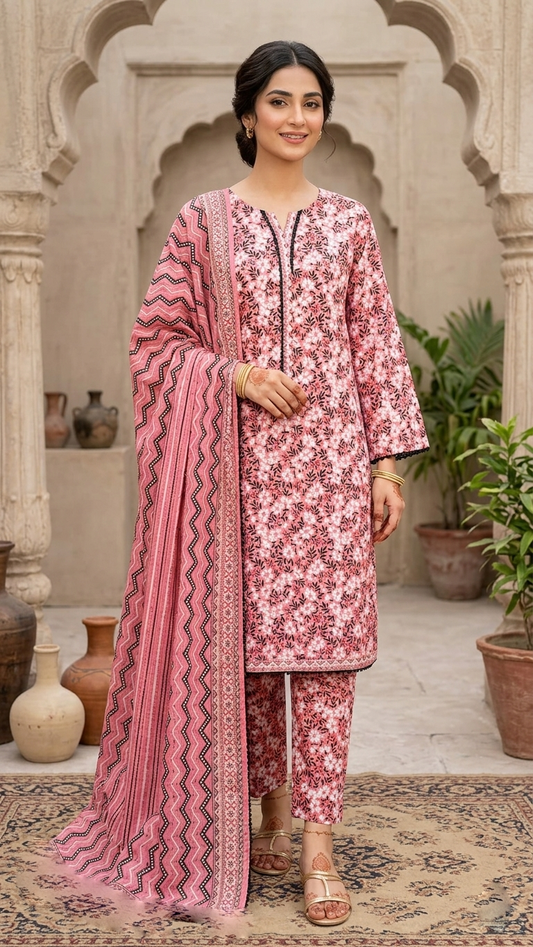 Bin Saeed Digital Printed Lawn 3PC