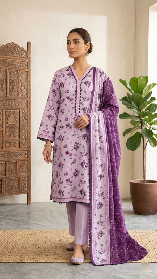 Bin Saeed Digital Printed Lawn 3PC