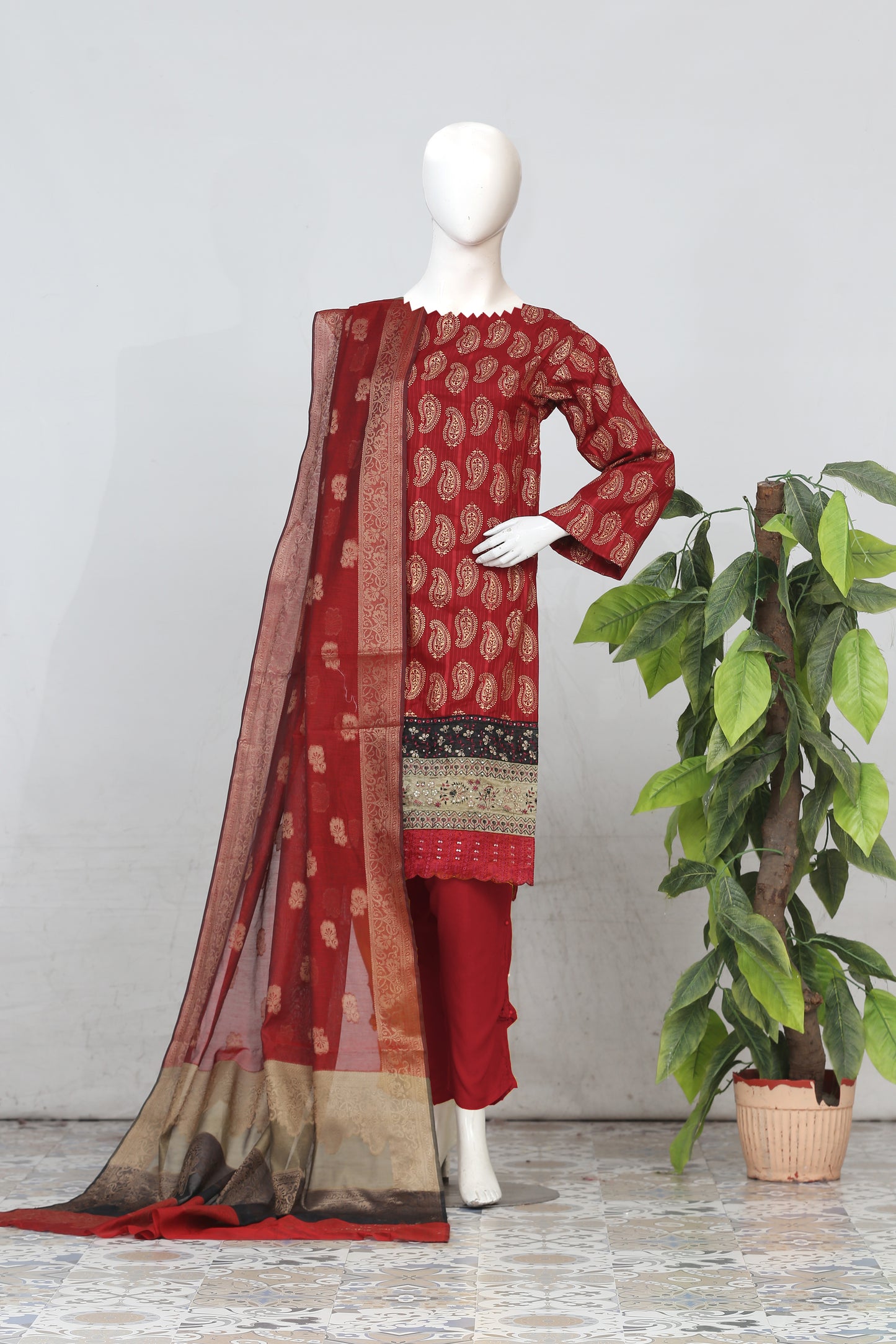 Satrangi | Embroidered 3PC