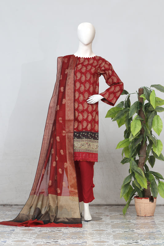 Satrangi | Embroidered 3PC