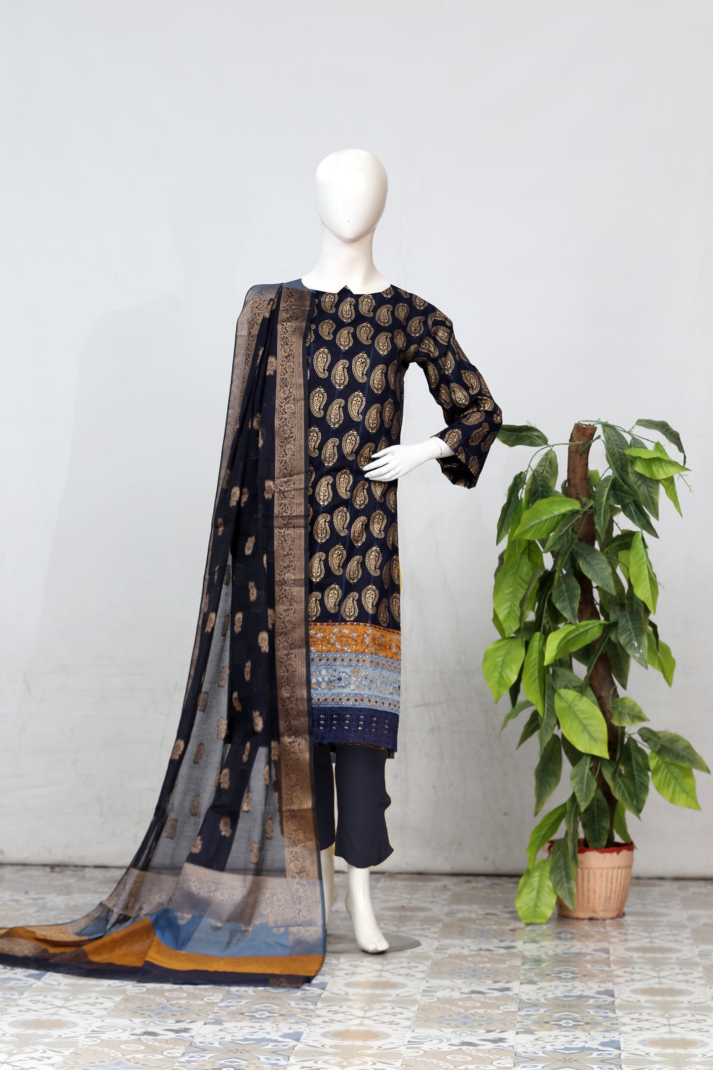 Satrangi | Embroidered 3PC
