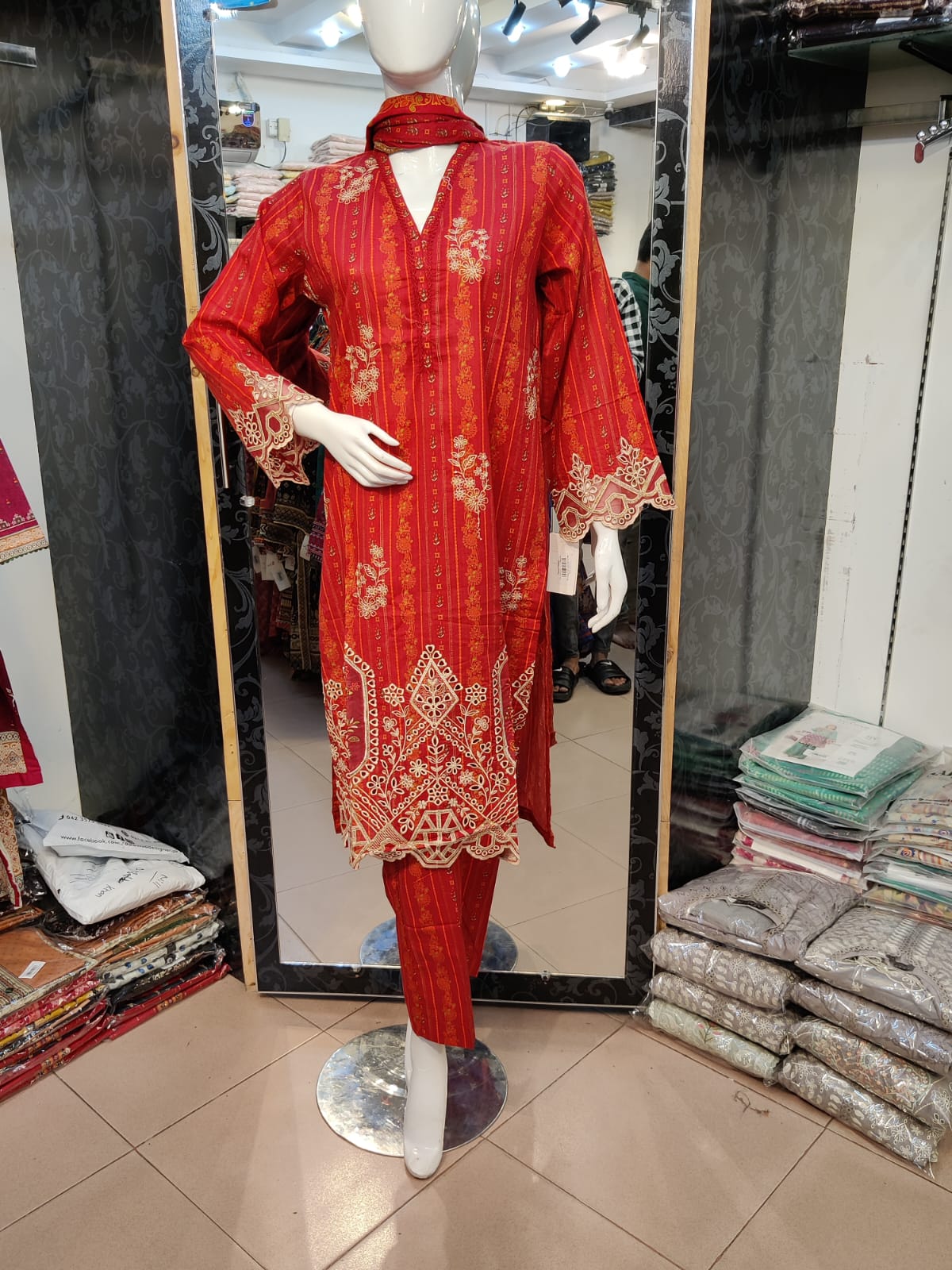 BS Dhaga Kari Lawn-3PC