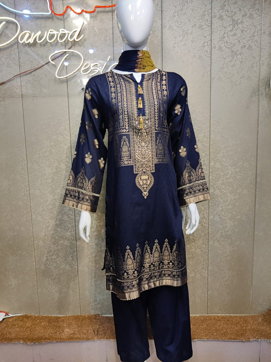 Z Jacquard Lawn-3PC